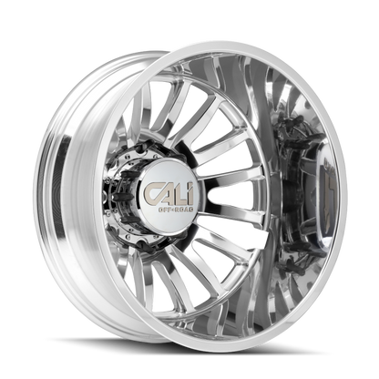 Cali Off-Road 9110D Summit Dually 20x8.25 / 8x210 BP / 115mm Offset / 154.2mm Hub Polished Wheel