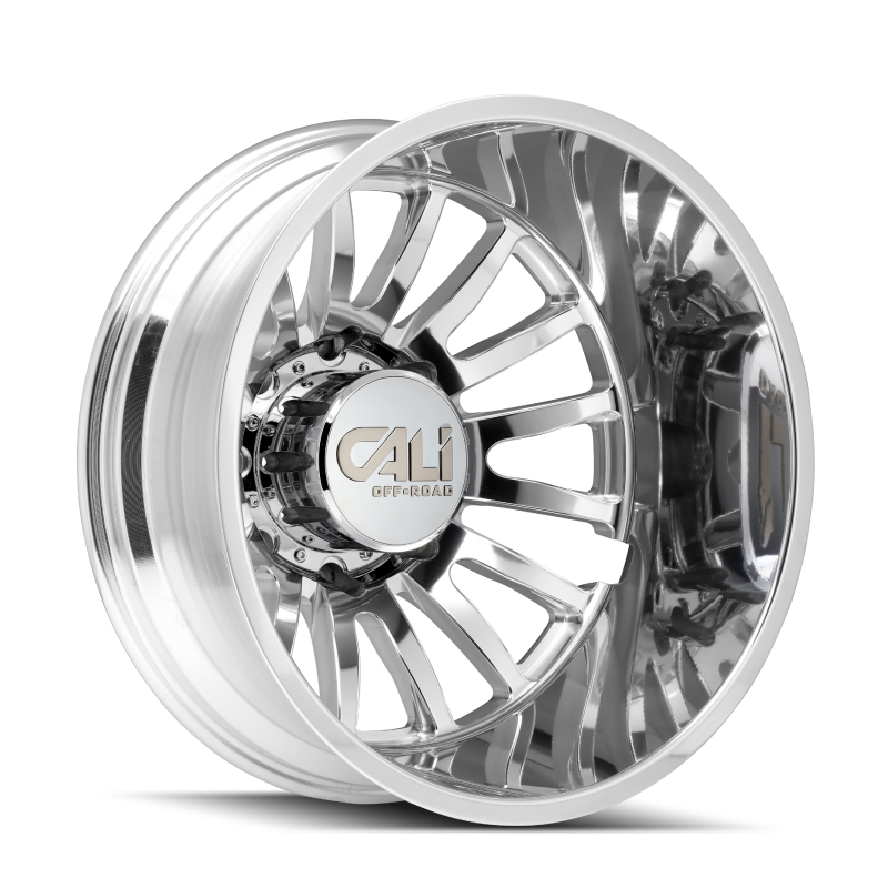 Cali Off-Road 9110D Summit Dually 20x8.25 / 8x200 BP / 115mm Offset / 142mm Hub Polished Wheel