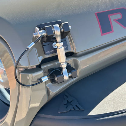 07 C Jeep Jk/Jl/Jt Hood Latch Set Billet Alluminum Black Out Series