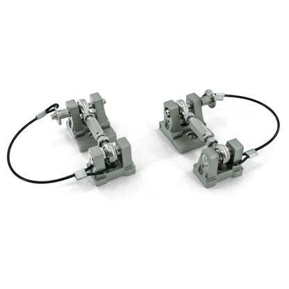 JK/JL/JT Billet RAW Aluminum Hood Latch Set