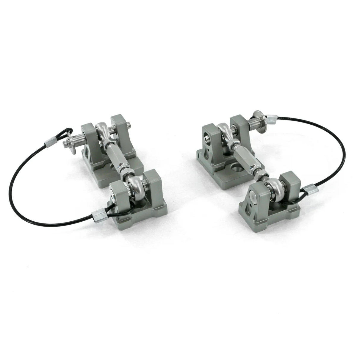 07 C Jeep Jk/Jl/Jt Hood Latch Set Billet Alluminum Black Out Series