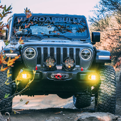 Baja Designs 2018+ Wrangler JL Rubicon Squadron-R Fog Light Pocket Kit - Amber
