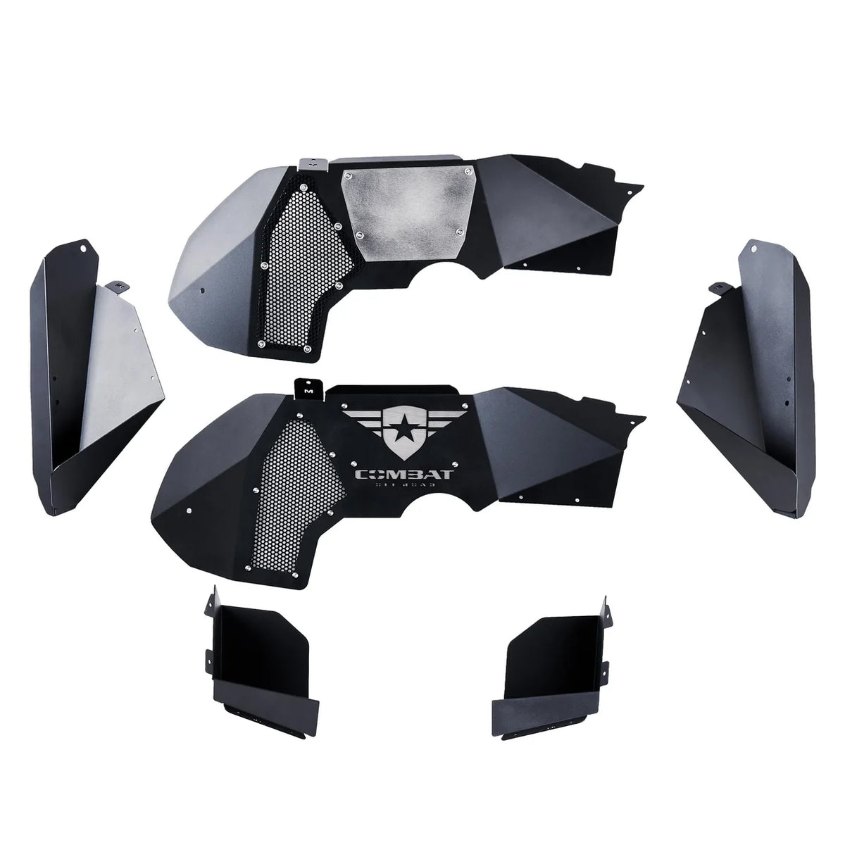 Jeep JT Gladiator 2020+ Aluminum Inner Fender Liners (Black-Front)