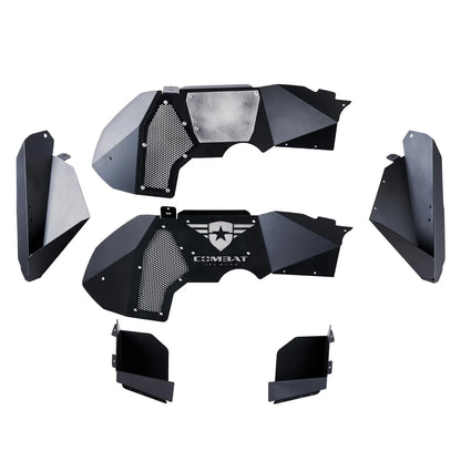 Jeep JT Gladiator 2020+ Aluminum Inner Fender Liners (Black-Front)
