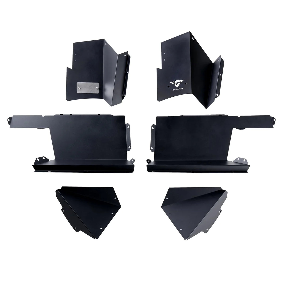 2020+ Jeep Gladiator JT Aluminum Rear Inner Fender Liners | Black