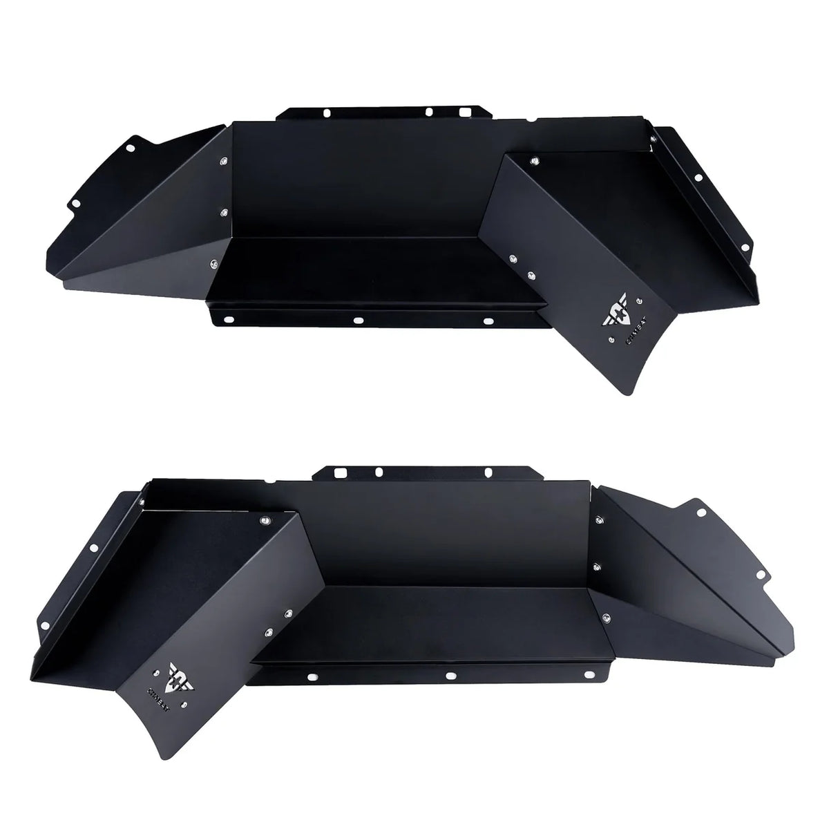 Jeep JT Gladiator 2020+ Aluminum Inner Fender Liners (Black-Front)