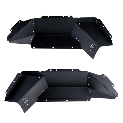 Jeep JT Gladiator 2020+ Aluminum Inner Fender Liners (Black-Front)