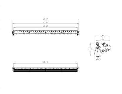 Baja Designs S8 40-Inch Driving Combo LED Light Bar - AMBER