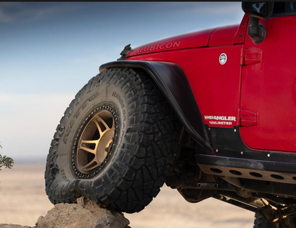 PRE-ORDER: Poison Spyder Front JK CRUSHER Flares (Black)
