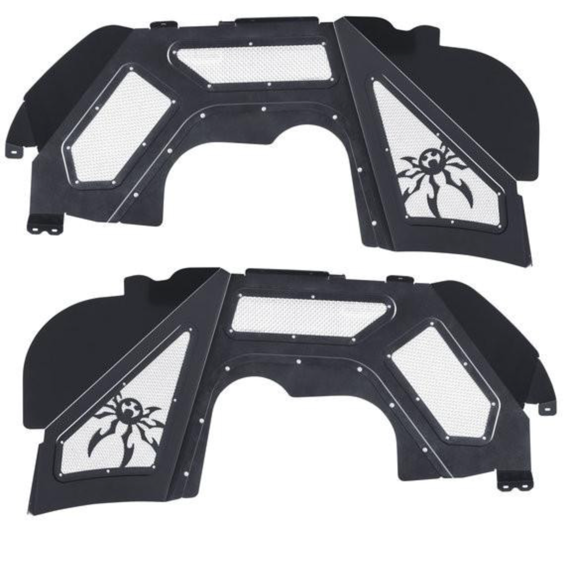 PRE-ORDER: Poison Spyder Front JL/JT Vented Inner Fenders (Black)