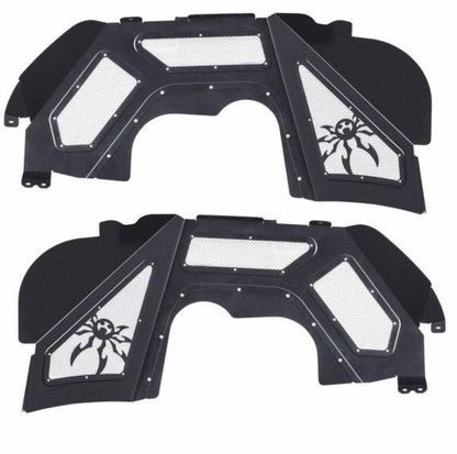 PRE-ORDER: Poison Spyder Front JL/JT Vented Inner Fenders (Black)