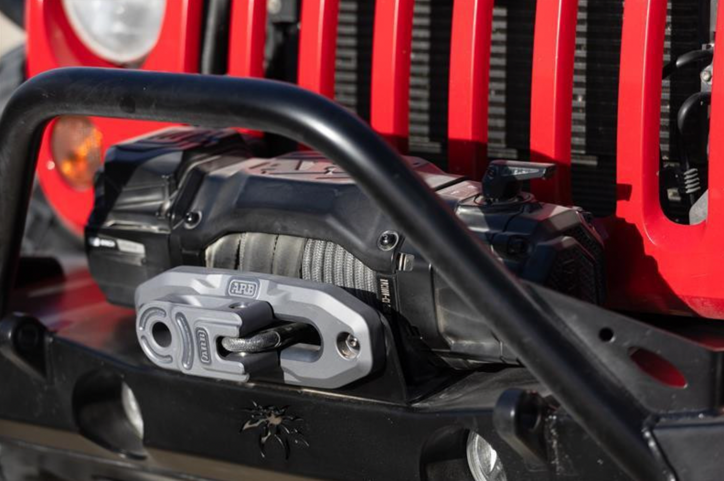 PRE-ORDER: Poison Spyder Front Winch Fairlead Mount Bracket (Black)