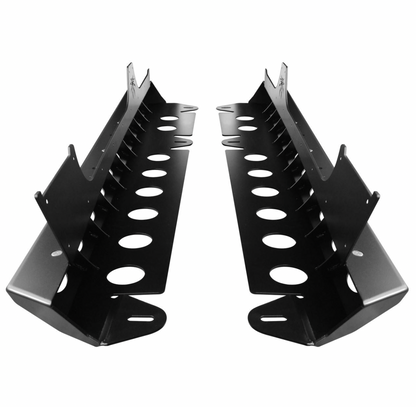 PRE-ORDER: Poison Sypder JKU (4-Door) BRAWLER ROCKERS Rock Sliders (Black)