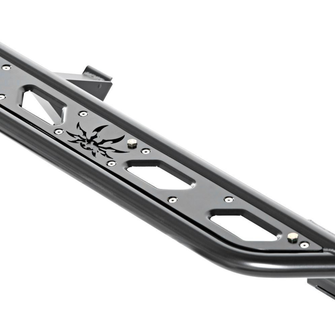 PRE-ORDER: Poison Spyder JLU (4-Door) ROCKER KNOCKERS Rock Sliders (Black)