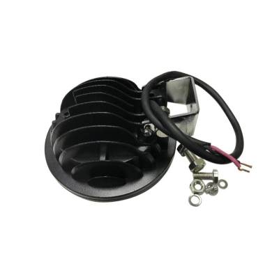 Set of 5.3" Round Flood-Black Trim Ring-Universal |Black Horse Off Road