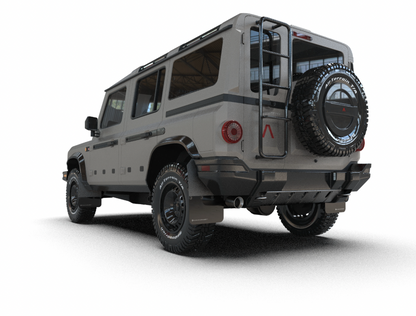 Rally Armor Mud Flaps - Black with Warm Grey Logo | 2023–2025 Ineos Grenadier