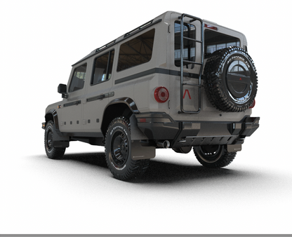 Rally Armor Mud Flaps - Black with Warm Grey Logo | 2023–2025 Ineos Grenadier