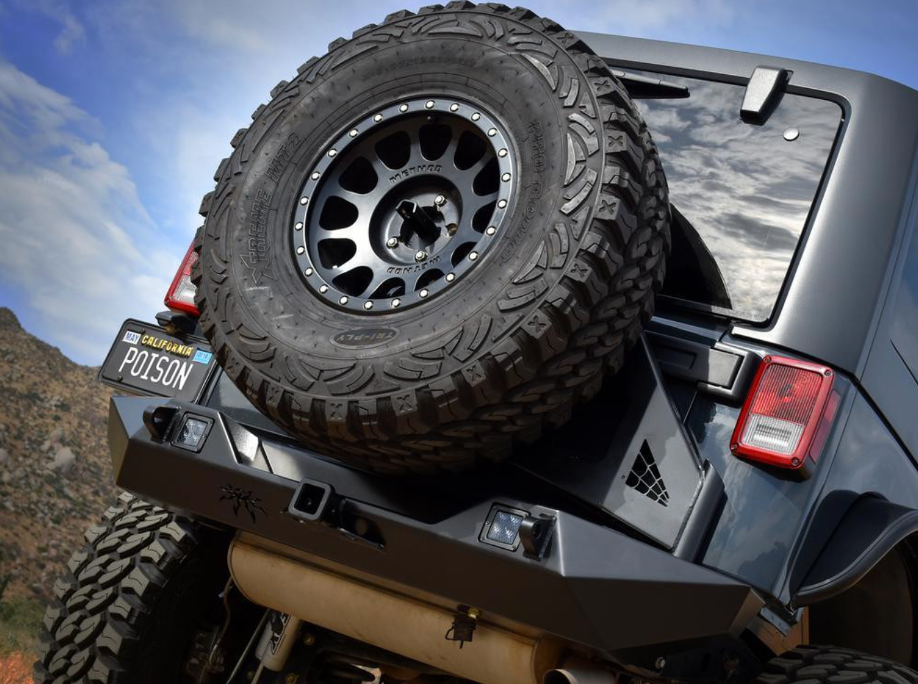 PRE-ORDER: Poison Spyder Rear JK BRUISER Bumper (Black)
