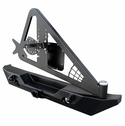 PRE-ORDER: Poison Spyder Rear JK ROCK BRAWLER II Tire Carrier (Bumper Only)