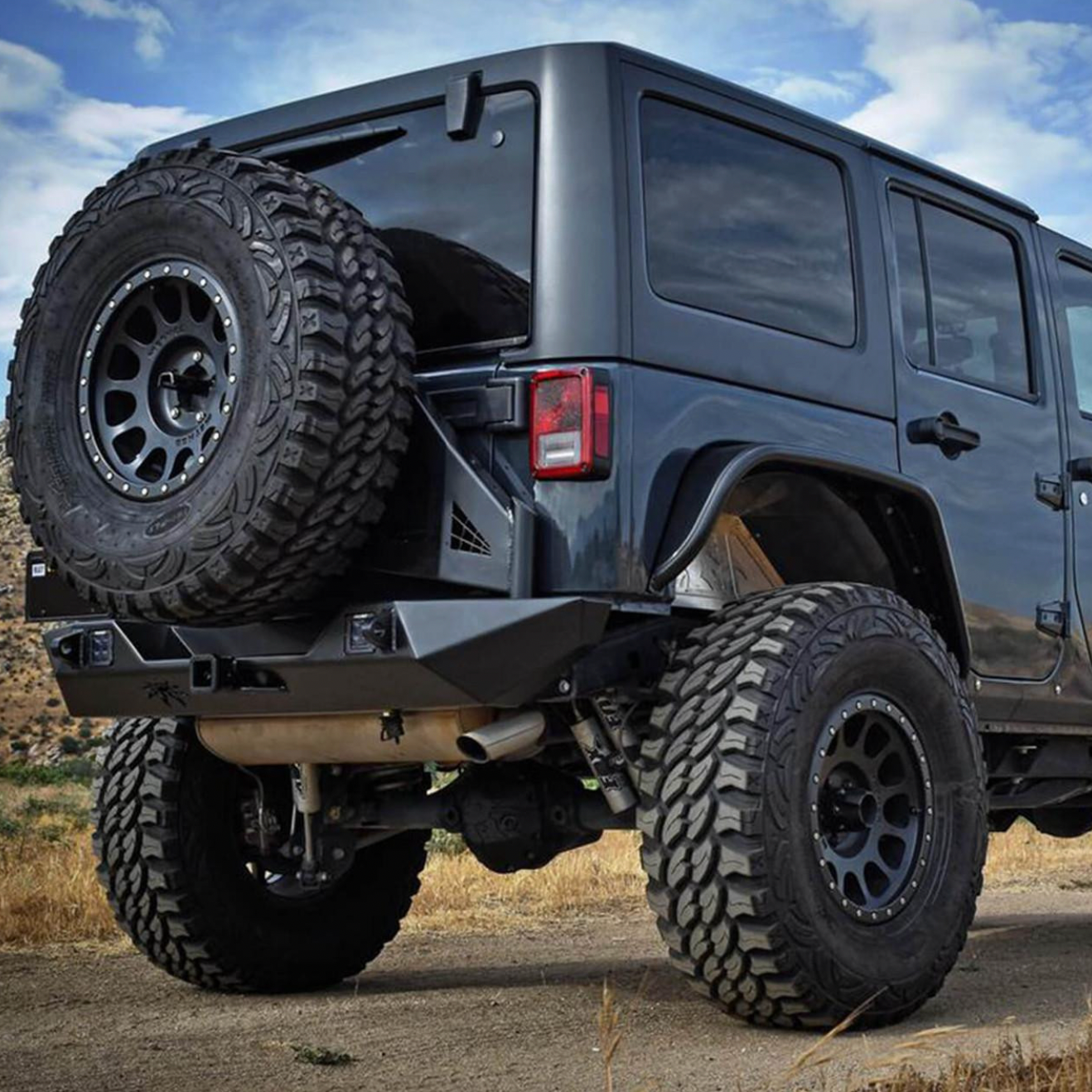 PRE-ORDER: Poison Spyder Rear JL CRUSHER Flares (Black)