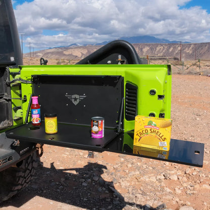 Jeep Wrangler JK/JL Chow Hall Tailgate Table with Cutting Board