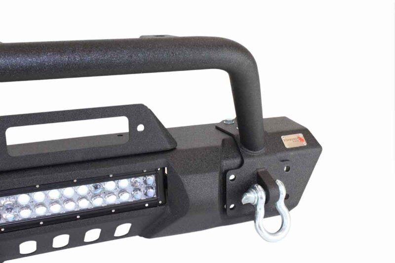 Fishbone Offroad 07-18 Jeep Wrangler JK Frnt Stubby Winch Bumper W/Tube Guard - Blk Txtrd Pwdrcoated