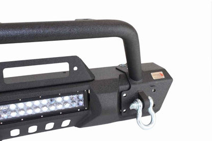 Fishbone Offroad 07-18 Jeep Wrangler JK Frnt Stubby Winch Bumper W/Tube Guard - Blk Txtrd Pwdrcoated
