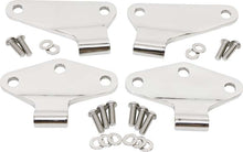 Kentrol 07-18 Jeep Wrangler JK Body Door Hinge Set 4 Pieces 2 Door - Polished Silver