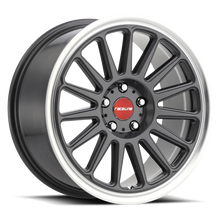 Raceline 315G Grip 17x8in / 5x114.3 BP / 40mm Offset / 72.6mm Bore - Gunmetal & Machined Wheel