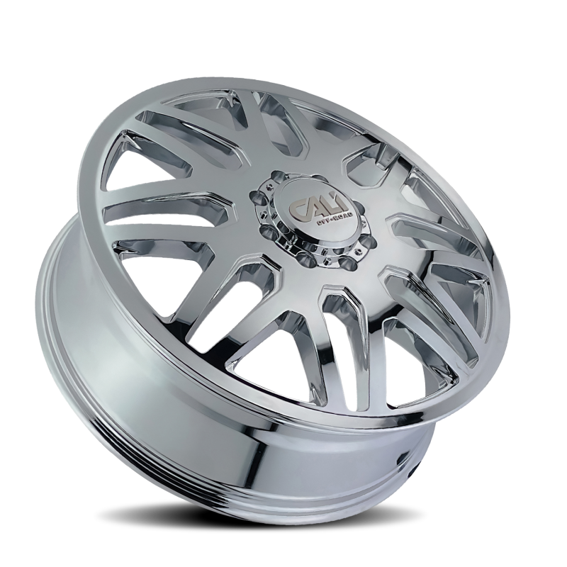 Cali Off-Road 9115D Invader Dually 22x8.25 / 8x165.1 BP / 115mm Offset / 121.3mm Hub Chrome Wheel