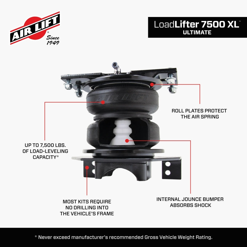 Air Lift LoadLifter 7500XL Ultimate for 2020 Ford F250/F350 DRW 4WD