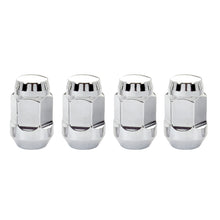 McGard Hex Lug Nut (Cone Seat Bulge Style) 1/2-20 / 3/4 Hex / 1.45in. Length (4-pack) - Chrome