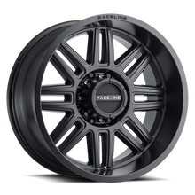 Raceline 948B Split 18x9in / 8x180 BP / -12mm Offset / 124.2mm Bore - Satin Black Wheel