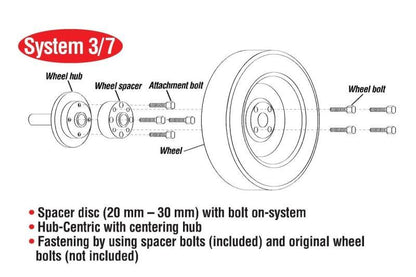 Eibach Pro-Spacer 16mm Spacer / Bolt Pattern 5x110 / Hub Center 65 for 17-18 Alfa-Romeo Giulia