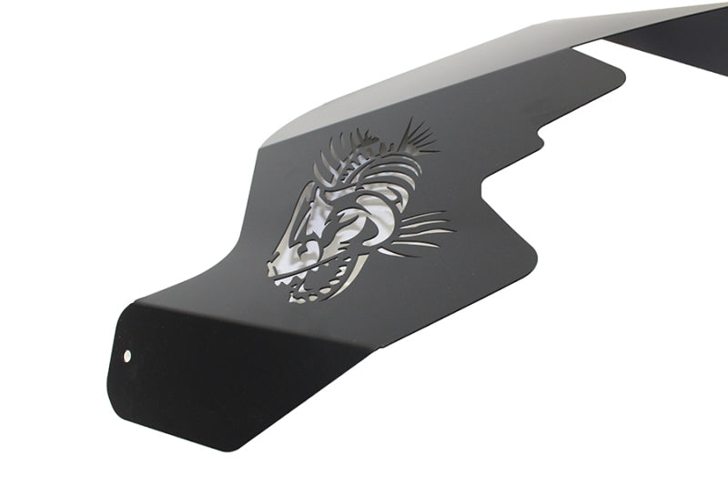 Fishbone Offroad 07-18 Jeep Wrangler JK Logo Aluminum Inner Fenders - Black Powdercoat