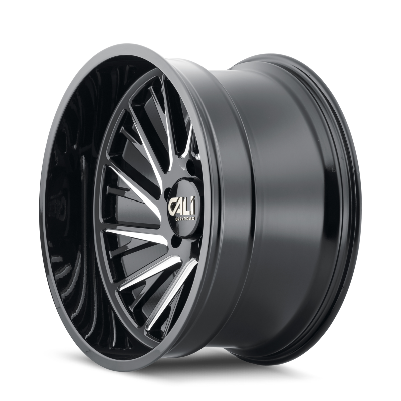 Cali Off-Road 9114 Purge 20x12 / 6x135 BP / -51mm Offset / 87.1mm Hub Gloss Black Milled Wheel