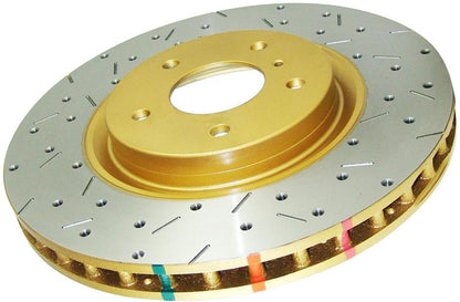 DBA 07-18 Jeep Wrangler (302mm Front Rotor) Front 4000 Series Cross Drilled Rotor w/Blk Hat