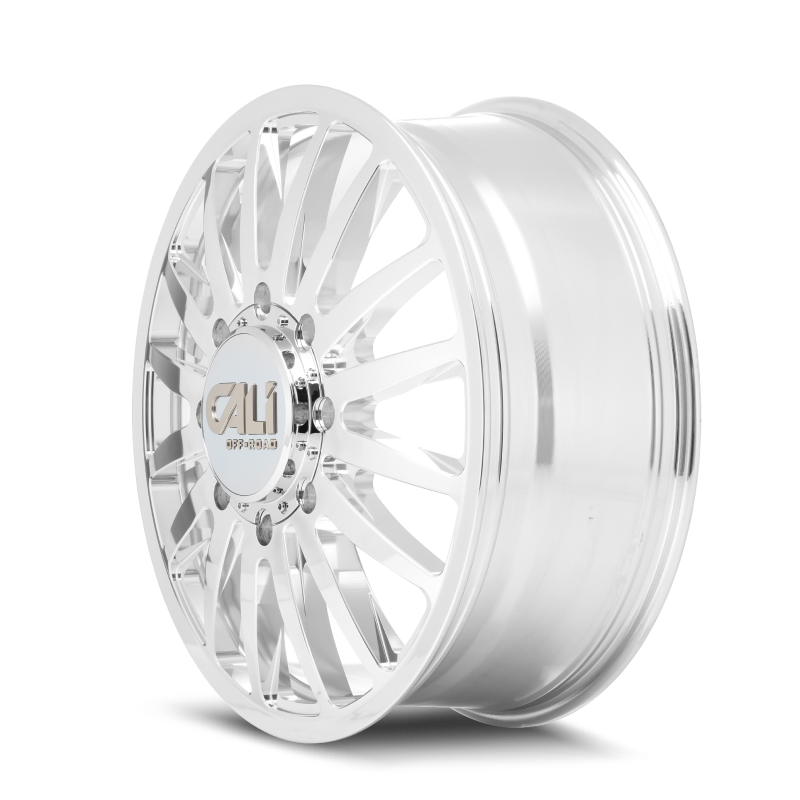 Cali Off-Road 9110D Summit Dually 20x8.25 / 8x210 BP / 115mm Offset / 154.2mm Hub Polished Wheel