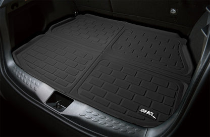 3D MAXpider 10-24 Toyota 4Runner 5-Seat Kagu Black Behind 2nd Row Cargo Liner