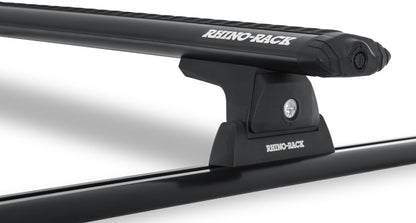 Rhino-Rack 07-10 Jeep Wrangler 2 Door SUV Vortex RLT600 Track Mount 2 Bar Roof Rack - Black