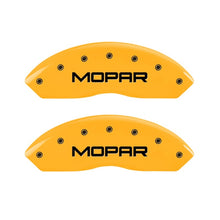 MGP 2 Caliper Covers Engraved Front Mopar Yellow Finish Black Char 2006 Jeep Wrangler