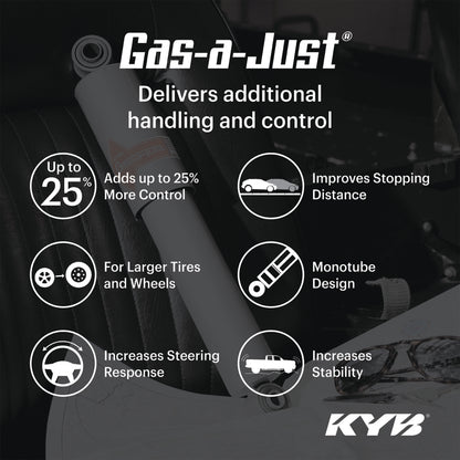 KYB Shocks & Struts Gas-A-Just Rear JEEP Wrangler 1987-96 JEEP YJ 1987-95