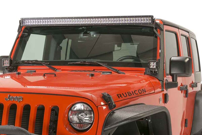 Fishbone Offroad 07-18 Jeep Wrangler JK 52In Light Bar Bracket