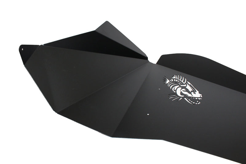 Fishbone Offroad 07-18 Jeep Wrangler JK Logo Aluminum Inner Fenders - Black Powdercoat