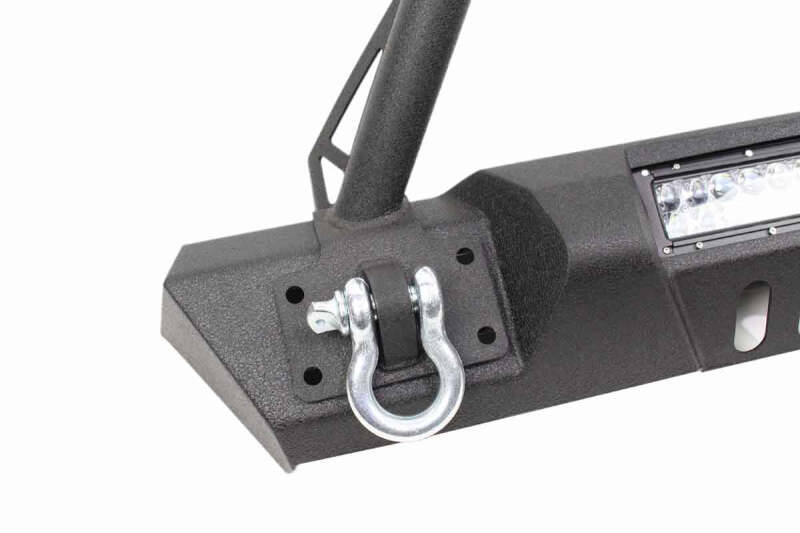 Fishbone Offroad 07-18 Jeep Wrangler JK Frnt Stubby Winch Bumper W/Tube Guard - Blk Txtrd Pwdrcoated