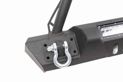 Fishbone Offroad 07-18 Jeep Wrangler JK Frnt Stubby Winch Bumper W/Tube Guard - Blk Txtrd Pwdrcoated