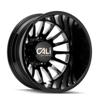 Cali Off-Road 9110D Summit Dually 22x8.25 / 8x210 BP / -232mm OS / 154.2mm Hub Gls Blk Mill Wheel
