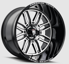 American Truxx AT1915 Restless 24x14 / 6x135 BP / -76mm Offset / 87.1mm Hub Gloss Black Milled Wheel