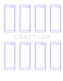 King Engine Bearings 1/95-12/09 Chrysler/ 1/02-12/06 Jeep 148CI 2.4L L4 (Size 0.5) Rod Bearing Set