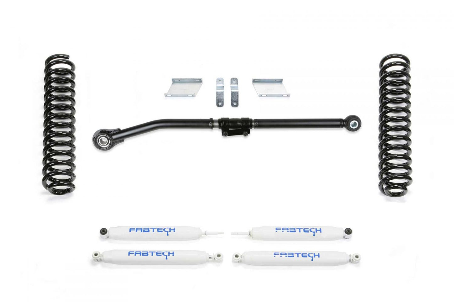 Fabtech 17-24 Ford F250/F350 4WD Diesel 2.5in Basic Coil Kit w/Perf Shk